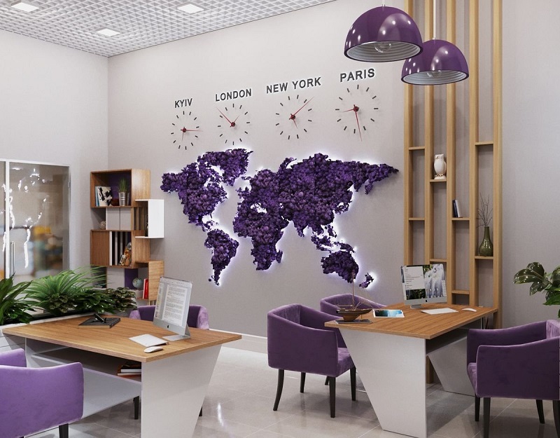 Có nhiều lợi ích khi decor tường văn phòng công ty