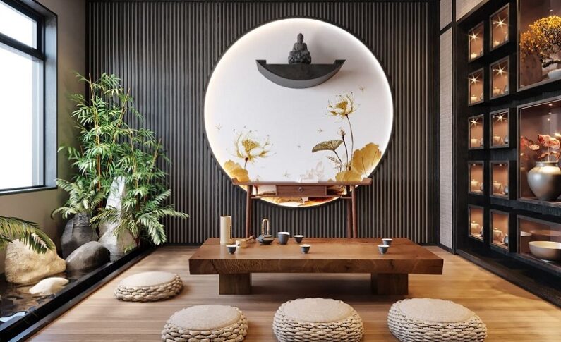 Chia sẻ cách trang trí tường quán trà đẹp, ấn tượng